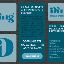 Ding. Br, ing e Identidade, Tipografia, e Design de logotipo projeto de Sebastián Vinet - 22.04.2024
