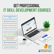 Digital ICT Academy: Best IT Training Institute in Bangladesh. Design, Advertising, IT, Education, Graphic Design, Marketing, Web Design, Web Development, Cop, writing, Social Media Design, and SEO project by Digital ICT Academy - 04.22.2024