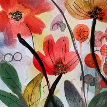 Mi proyecto del curso: Acuarela floral: conecta con la naturaleza. Un proyecto de Ilustración tradicional, Pintura, Pintura a la acuarela e Ilustración botánica de Andre Leopardo - 19.04.2024