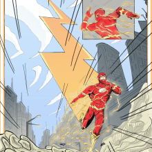 My Project for Course: Dynamic Illustrations: Drawings that Pop Out of the Paper - The Flash. Traditional illustration, Character Design, Drawing, and Digital Illustration project by Caio Gomes - 04.19.2024