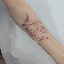 Mój projekt z kursu: Tatuaż dla początkujących. Un proyecto de Diseño de tatuajes de darialegezinska - 26.03.2024