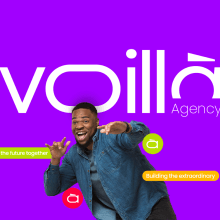 Voillà Agency - Visual Identity. Design, Br e ing e Identidade projeto de Isac Bule - 24.04.2024