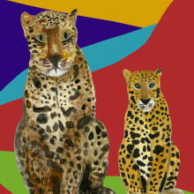 Un jaguar, dos jaguares. Un proyecto de Dibujo, Ilustración digital, Pintura a la acuarela y Dibujo realista de elborderlineclub - 25.04.2024