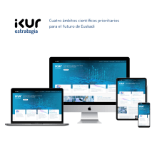 Portal IKUR de Ciencia y Tecnología en Euskadi.. UX / UI, e Desenvolvimento de produto digital projeto de Sara Madrigal Abaroa - 23.04.2024
