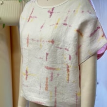 Textile Ikat Effect. Tingimento têxtil projeto de Kim Kenney - 05.08.2023