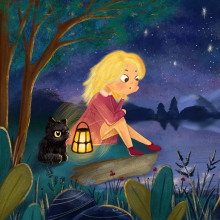 My project for course: Children’s Illustration with Procreate: Paint Magical Scenes. Digital Illustration, Children's Illustration, Digital Painting, and Picturebook project by Halina Ilvutchenko - 04.24.2024