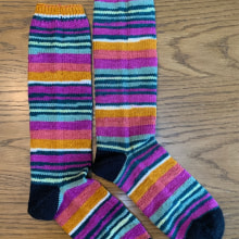 Socks for daughter #3. Tricô projeto de Beth - 26.04.2024