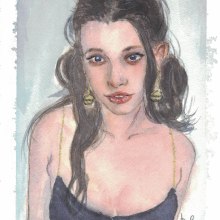 My project for course: Watercolor Portrait Sketchbook. Pintura, Pintura em aquarela, Ilustração de retrato, Desenho de retrato, e Sketchbook projeto de Danilo Tagliaferri - 26.04.2024