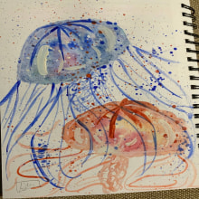 Mi proyecto del curso: Sketching creativo en acuarela para principiantes. Ilustração tradicional, Esboçado, Criatividade, Desenho, Pintura em aquarela, e Sketchbook projeto de Alexandra Silverio - 27.04.2024