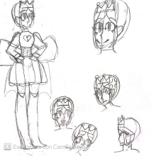 Mi proyecto del curso: El arte del manga: dibuja personajes únicos. Un projet de Conception de personnages, Dessin au cra, on, Dessin, Illustration à l'encre , et Manga de eliserco83 - 27.04.2024