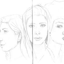 Mi proyecto del curso: Sketchbook de retrato: explora el rostro humano. Un progetto di Bozzetti, Disegno, Disegno di ritratti, Disegno artistico e Sketchbook di Camila Rubilar - 28.04.2024