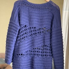 My project for course: Introduction to Crochet Short Rows for Clothing. Fashion, Fashion Design, Fiber Arts, DIY, and Textile Design project by dai88y - 04.28.2024
