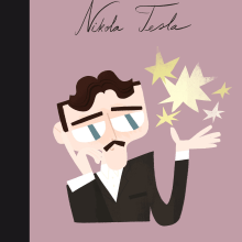 Nikola Tesla. Art Direction, Editorial Design, Creativit, Digital Illustration, Children's Illustration, Editorial Illustration, and Picturebook project by Cris Tamay - 05.20.2022