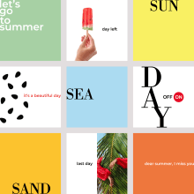 Day off, summer on. Design, Br, ing, Identit, Graphic Design, T, pograph, Logo Design, T, pograph, and Design project by Carline Pereira - 04.24.2024