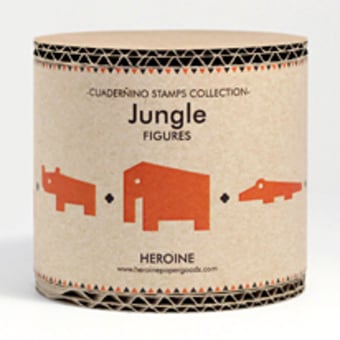 Jungle stamps set. Traditional illustration, Game Design, and Packaging project by Heroine Studio - 11.05.2014
