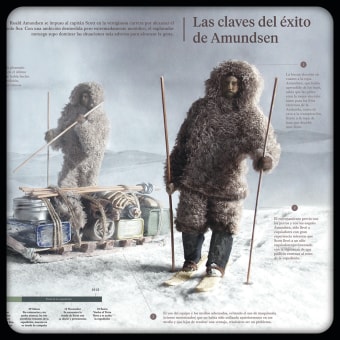 La carrera por la conquista del Polo Sur. Infographics project by José Miguel Mayo Hernández - 08.26.2019