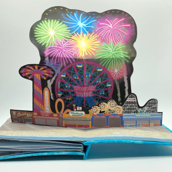 Coney Island Day Trip A Pop-up Book. Ilustração tradicional, e Papercraft projeto de Erin Mathewson - 01.06.2020