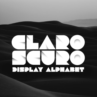 Claroscuro Display Alphabet Ein Projekt aus dem Bereich Grafikdesign, T, pografie, T und pografisches Design von Diego Pinilla Amaya - 09.02.2021