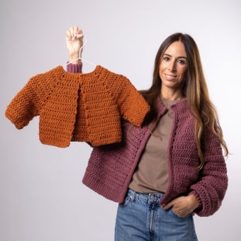 Mi Proyecto del curso:  Top-down: prendas a crochet de una sola pieza. Tecido, DIY, e Crochê projeto de Estefa González - 16.02.2021
