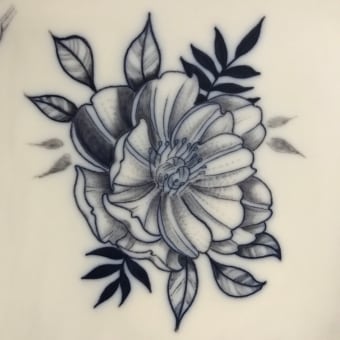 Mi Proyecto del curso: Tatuaje para principiantes. Un proyecto de Diseño de tatuajes de selene.o - 12.04.2021