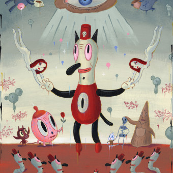 For the Love of Toby . Character Design, Fine Arts, Painting, To, Design, 3D Character Design, Acr, lic Painting, Art To, and s project by Gary Baseman - 05.04.2021