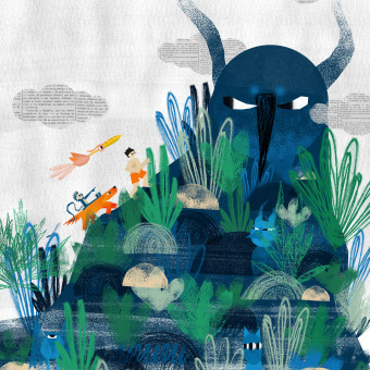 "Momotaro": Brazilian Adaptation. Un proyecto de Diseño, Ilustración tradicional, Collage, Ilustración digital, Ilustración infantil y Diseño digital de Amy Nagasawa Maitland - 18.07.2020
