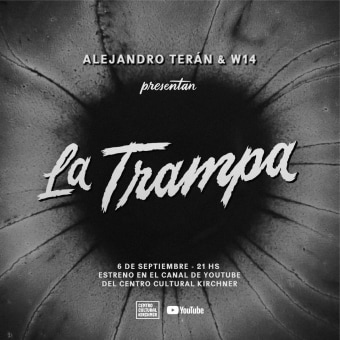 Lettering para títulos. Video Recital 'La Trampa'. Film Title Design, Lettering, H, and Lettering project by Melissa Cronenbold - 08.30.2020