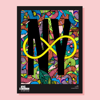 NYCxDESIGN - An Ode to NYC. Illustration, Poster Design, T, pograph, and Design project by Rich Tu - 03.03.2022