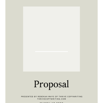 My project for course: Writing a Winning Proposal: Land Your Dream Clients. Publicidade, SEO, Redação de conteúdo, e Business projeto de Rebekah Mays - 18.03.2022