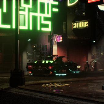 My project for course: Game Environment Design: Cyberpunk Scenes with Unreal Engine. 3D, Animation, Art Direction, 3D Animation, Video Games, Game Design, and Game Development project by Yaziid S. S Konaté - 05.30.2022