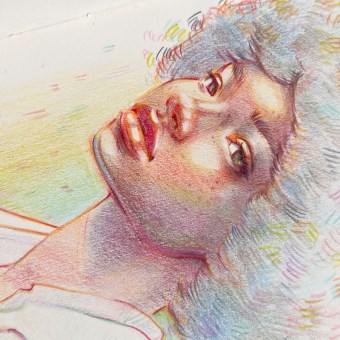 My project for course: Vibrant Portrait Drawing with Colored Pencils. Desenho, Desenho de retrato, Sketchbook, e Desenho com lápis de cor projeto de Gabriela Niko - 11.10.2022