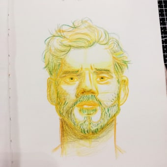 My project for course: Vibrant Portrait Drawing with Colored Pencils Ein Projekt aus dem Bereich Zeichnung, Porträtzeichnung, Sketchbook und Zeichnen mit Buntstiften von Alumn Lance Pugay - 15.11.2022