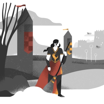 Quidditch Through the Ages: Highlights. Traditional illustration, Motion Graphics, UX / UI, and Animation project by Sandra Rilova - 04.10.2023