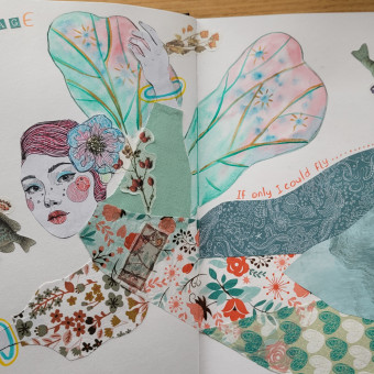 My project for course: Inside a Creative Notebook: Explore Your Illustration Process. Traditional illustration, Sketching, Creativit, Drawing, Watercolor Painting, Children's Illustration, Sketchbook, and Gouache Painting project by Diana Poell - 04.29.2023