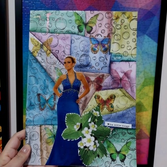 My project for course: Creative Notebook: Experiment with Collage, Stamps, and Decoupage. Traditional illustration, Collage, Paper Craft, and Sketchbook project by Andreia Butterfly - 05.31.2023
