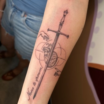 Mi proyecto del curso: Tatuaje para principiantes. Un projet de Conception de tatouage de Estefanía Murillo - 16.08.2023