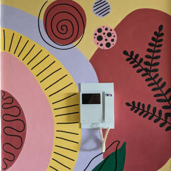 My project for course: Interior Mural Painting. Un proyecto de Pintura, Interiorismo, Diseño de espacios y Pintura decorativa de Raquel Diniz - 24.08.2023