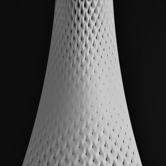 My project for course: Modeling 3D Patterns with Rhino Grasshopper. Un proyecto de 3D, Arquitectura, Diseño, creación de muebles					, Diseño industrial, Arquitectura interior, Diseño de producto, Modelado 3D, Arquitectura digital y Diseño 3D de Saif Laith - 26.08.2023