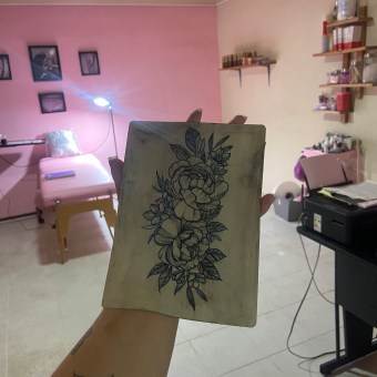Mi proyecto del curso: Tatuaje botánico con puntillismo. Traditional illustration, Tattoo Design, and Botanical Illustration project by Tatiana Ordóñez - 09.18.2023