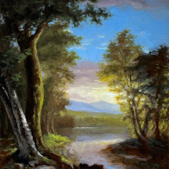 My project for course: Landscape Oil Painting with Plein-air Techniques. Fine Arts, Painting, and Oil Painting project by Kevin Pawlowski - 10.31.2023