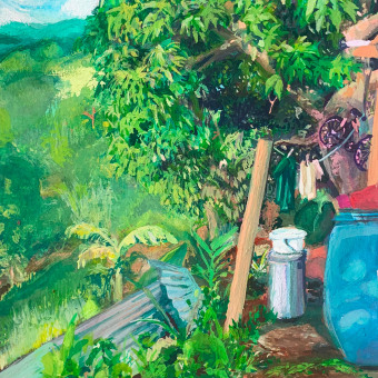 My project for course: Landscape Painting with Gouache for Beginners. Un proyecto de Bellas Artes, Pintura, Ilustración naturalista				 y Pintura gouache de Agnes Mathey - 04.12.2023