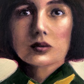 My project for course: Oil Painting: Explore Creative Portraiture. Un proyecto de Bellas Artes, Pintura, Ilustración de retrato, Dibujo de Retrato y Pintura al óleo de Janine Joles - 10.12.2023