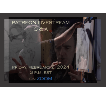 Patreon Livestream Q & A: February 2024, free video. Traditional illustration, Film, Video, TV, Art Direction, Arts, Crafts, Design Management, Education, Fine Arts, Sculpture, Video, Creativit, Pencil Drawing, Drawing, Portrait Illustration, Portrait Drawing, Realistic Drawing, Artistic Drawing, Instagram, Acr, lic Painting, Oil Painting, Digital Drawing, Figure Drawing, Naturalistic Illustration, Gouache Painting, and Colored Pencil Drawing project by Dan Thompson - 02.05.2024