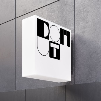 Donut Shop Design. Un proyecto de Br, ing e Identidad, Diseño gráfico, Diseño de logotipos y Diseño tipográfico de Martin Lorenz - 02.03.2024