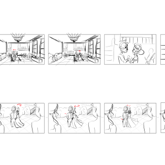 My project for course: Introduction to Storyboarding : Fairytales. Traditional illustration, Art Direction, Audiovisual Production, Digital Illustration, Stor, board, Concept Art, and Digital Drawing project by Béatrice Fournier-Brisebois - 03.21.2024