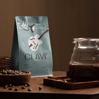 Clave Cafés Especiais. Projekt z dziedziny  Manager art, st, czn, Br, ing i ident, fikacja wizualna i Projektowanie graficzne użytkownika Neto Lucena - 26.03.2024