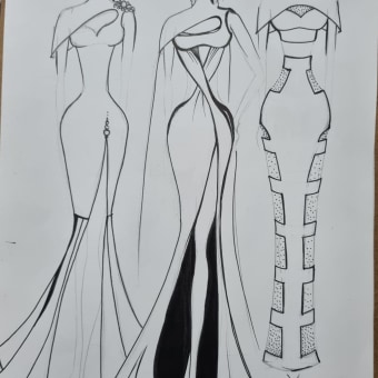 Wedding dress collection . Design, Moda, Design de inovação, Desenho de moda, e Design têxtil projeto de Byu Sociu - 03.04.2024