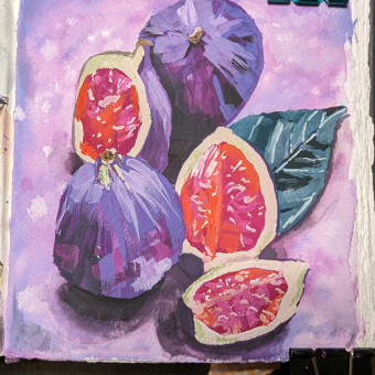 My project for course: Gouache Painting: Create Vibrant Works of Art. Fine Arts, Painting, Color Theor, and Gouache Painting project by reelynn77.sm - 04.08.2024