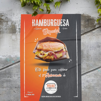 Cartel publicitario para negocio de Food Truck. Graphic Design, Poster Design, and Digital Illustration project by Andrea Vo - 09.25.2023