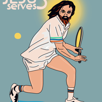 Jesus Serves. Un progetto di Illustrazione vettoriale e Illustrazione digitale di woodcutter Manero - 22.03.2024